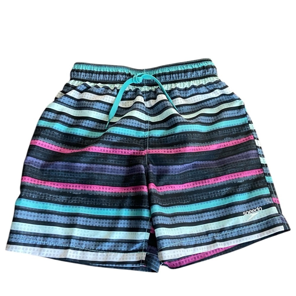 Speedo Kids Striped Swim Shorts - Multicolor
